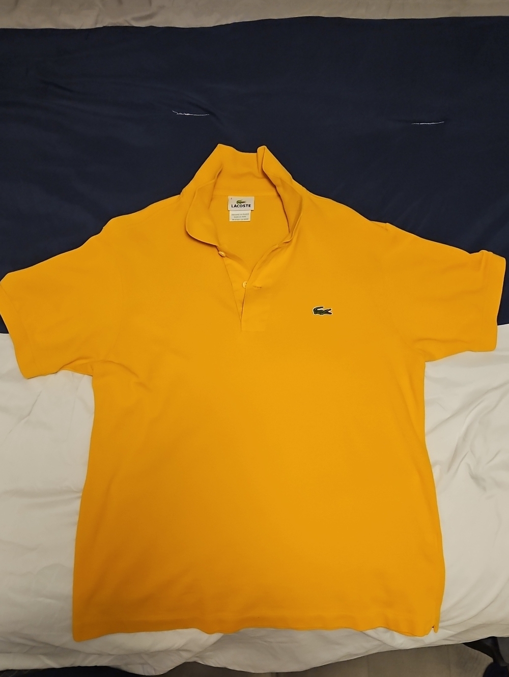 Lacoste Men's Bright Yellow Short-Sleeve Polo